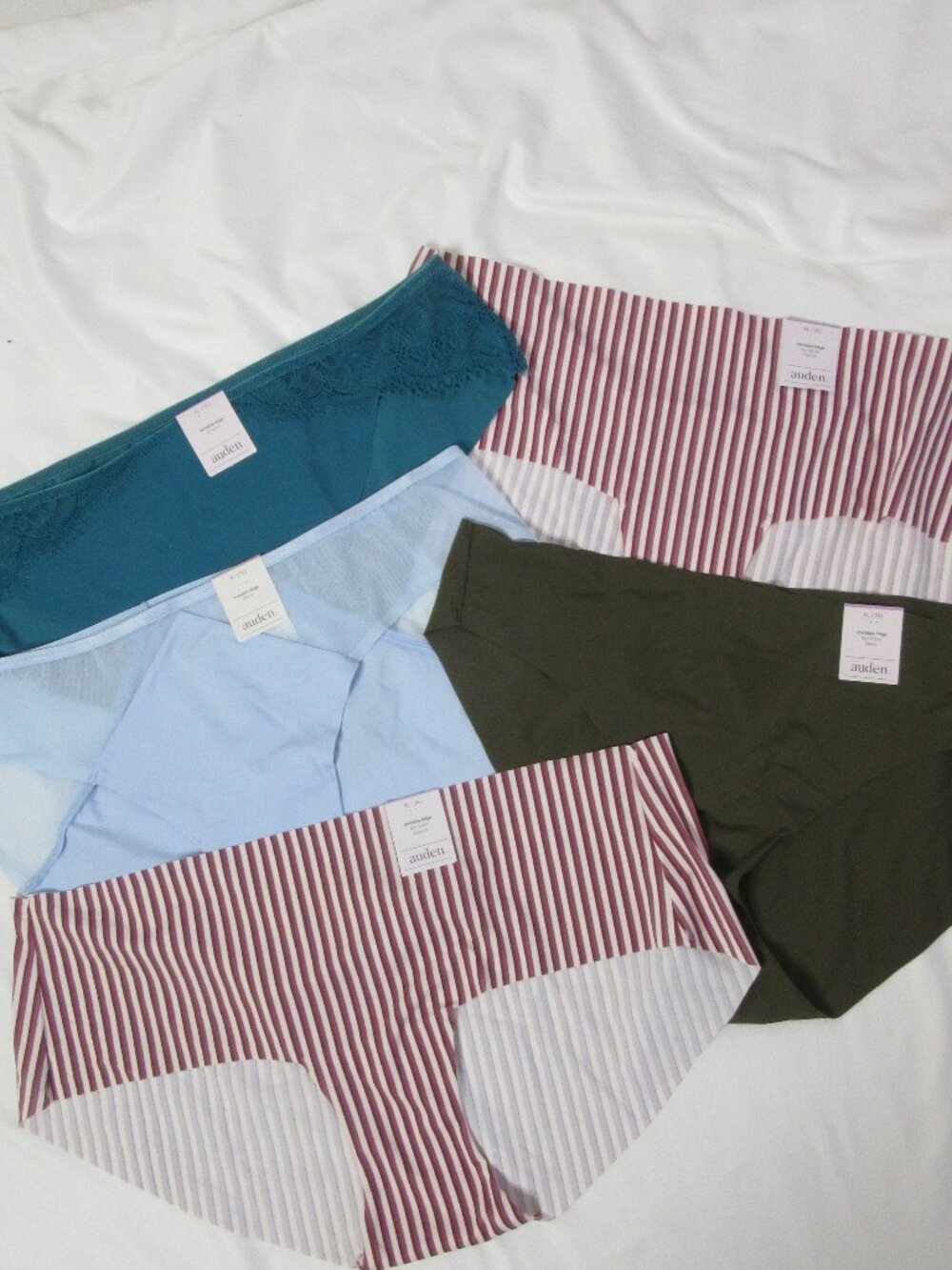 Auden Lot of 5 Panties Underwear Women's Thong Assortment Variety Size XL 16 NWT